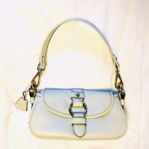 Banana Republic White leather hand bag
